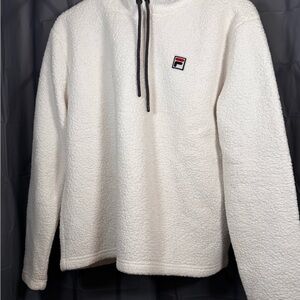 Fila Men's Zip Up Sweater - White